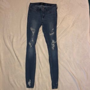 Low Rise Distressed Jeans